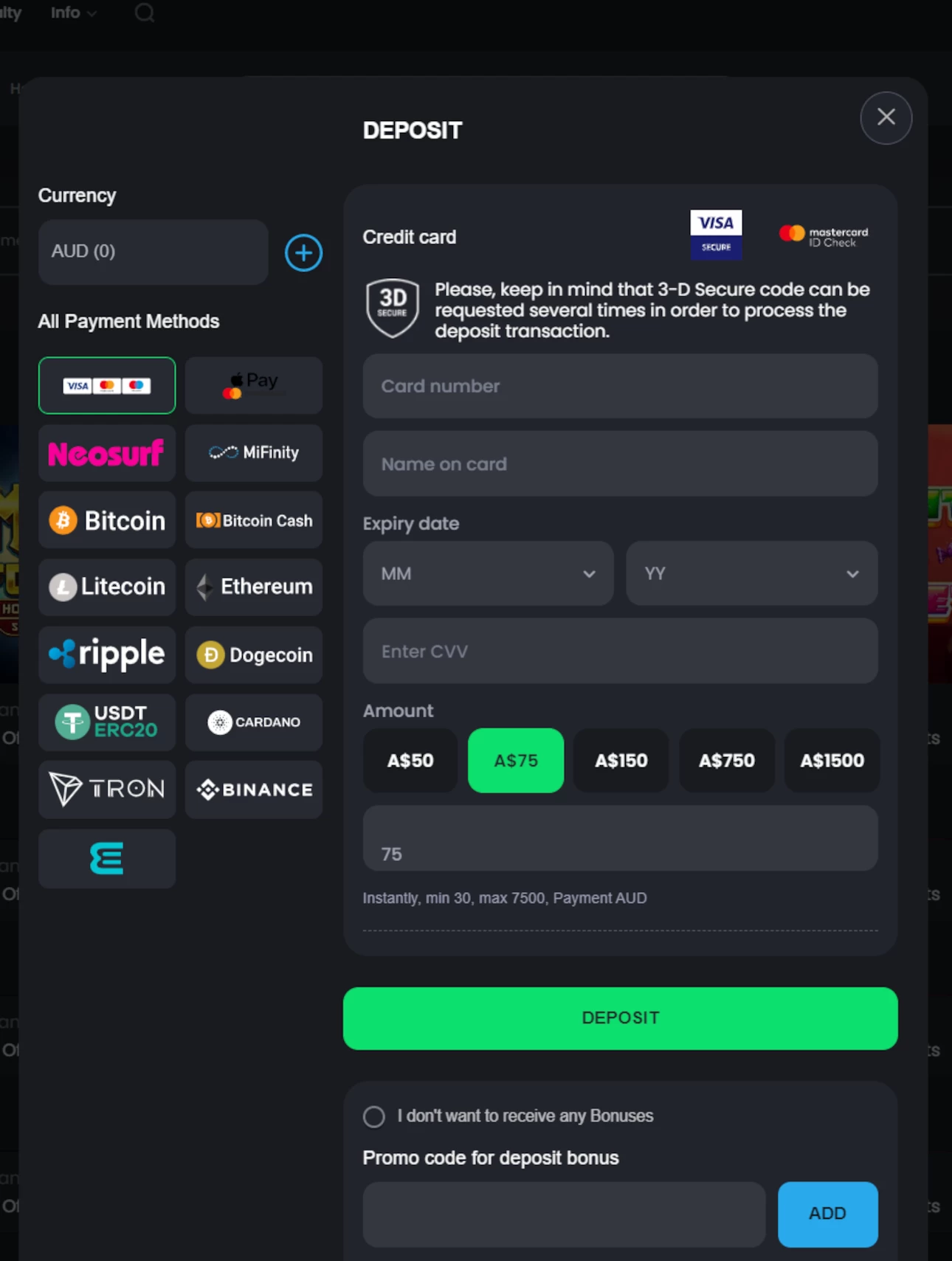 BitVegas Casino  Casino