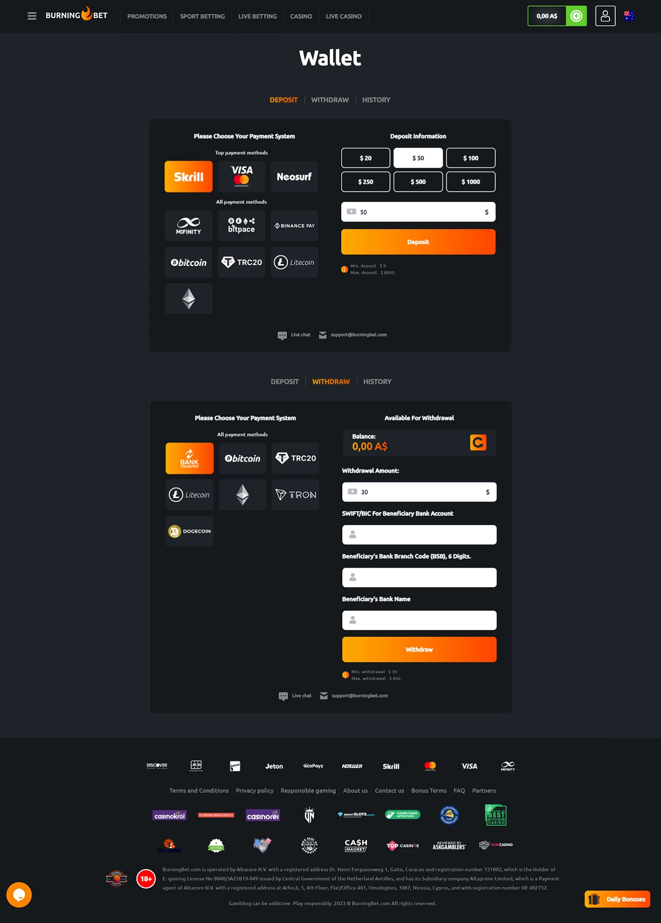 Burning Bet Casino  Casino