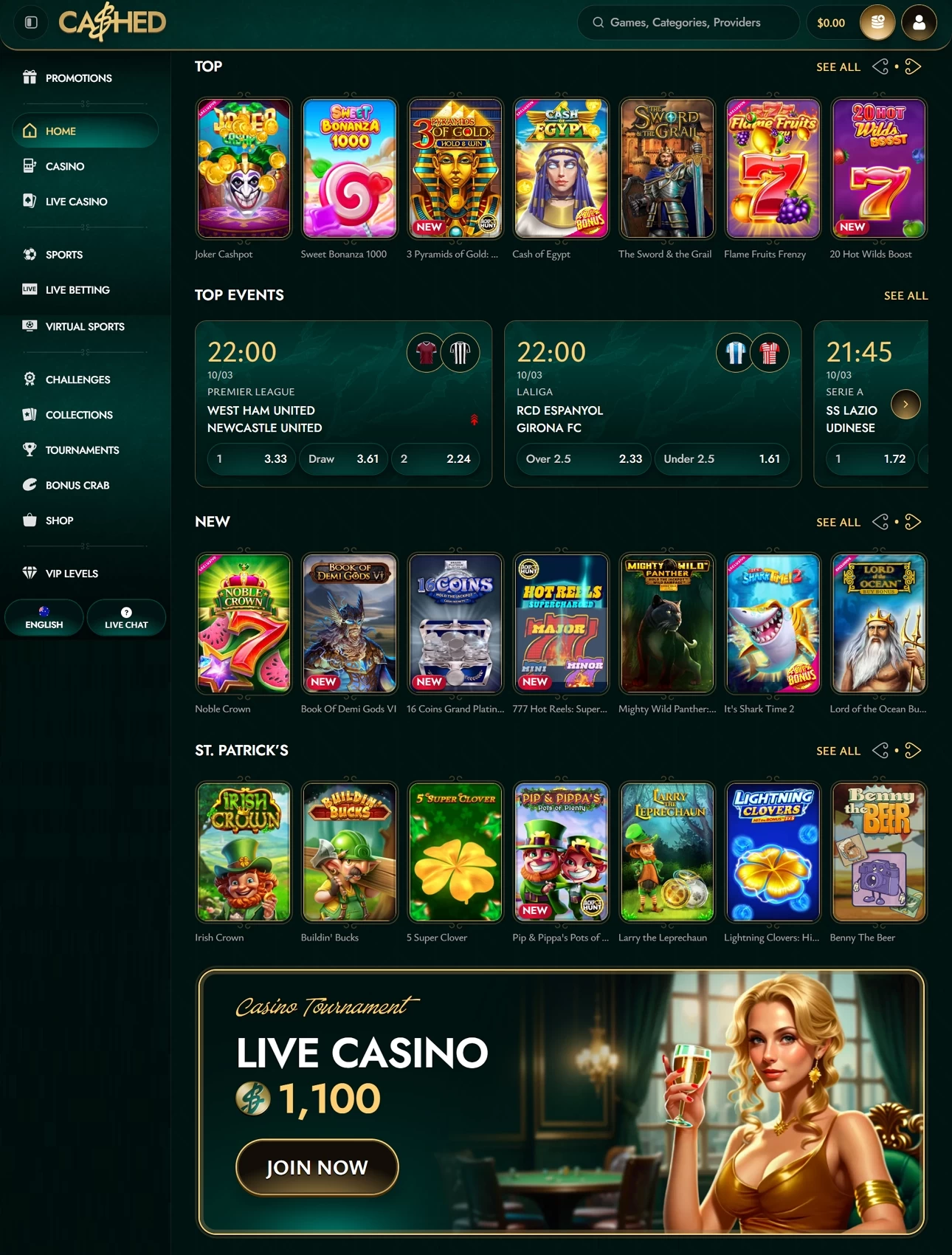 Cashed Casino  Casino