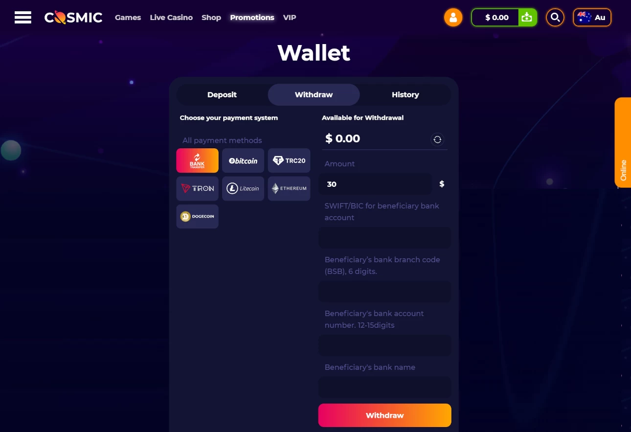 CosmicSlot Casino  Casino