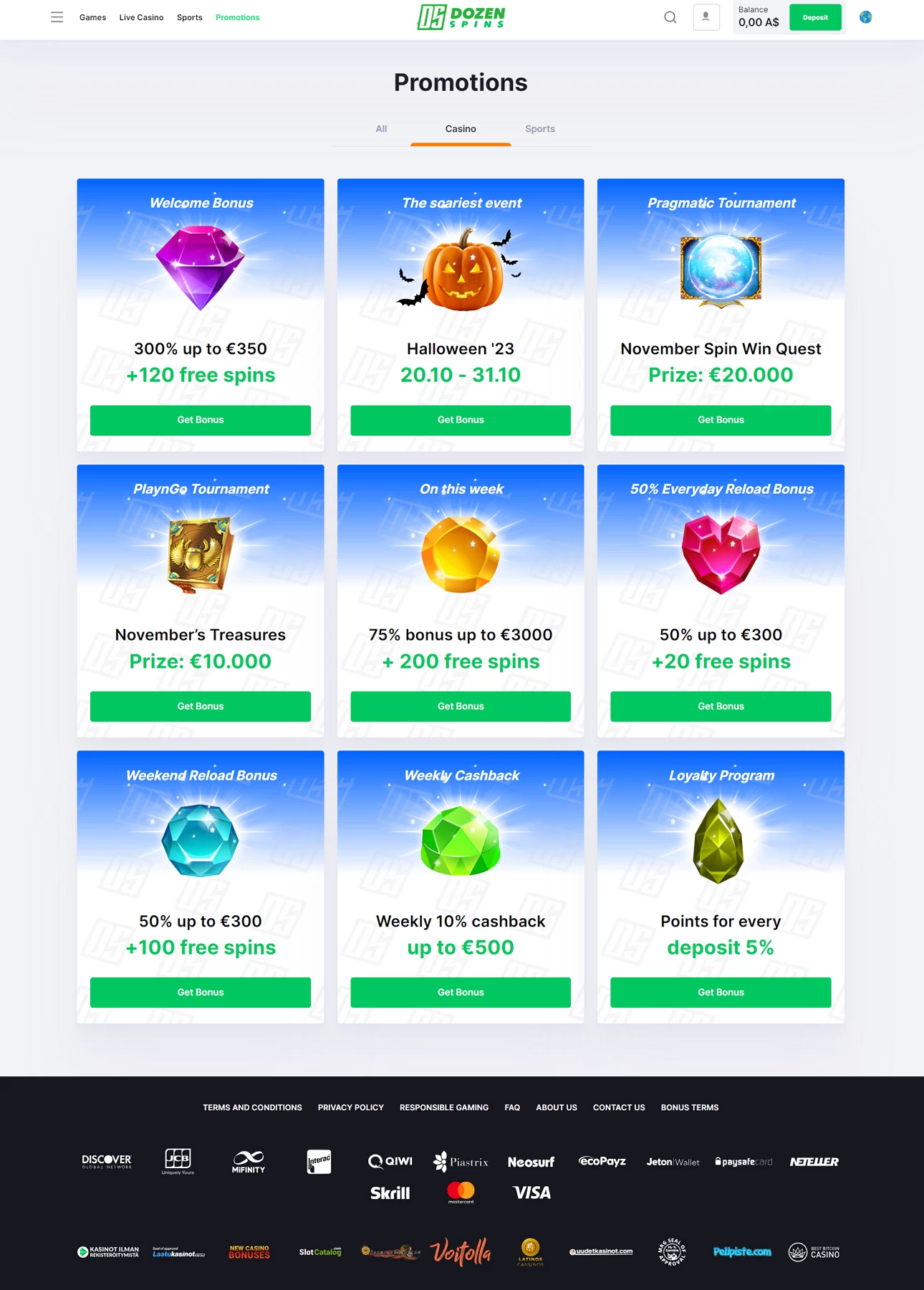 DozenSpins Casino Casino