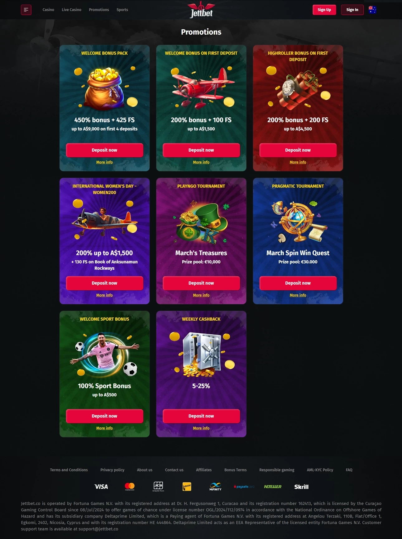 Jettbet Casino  Casino