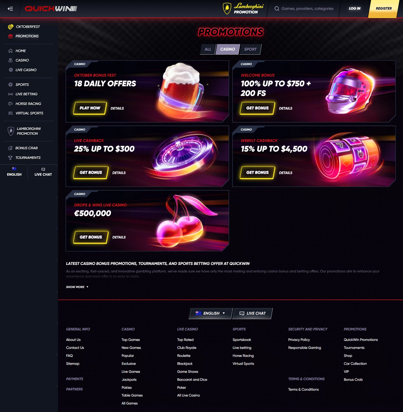 Quickwin Casino  Casino