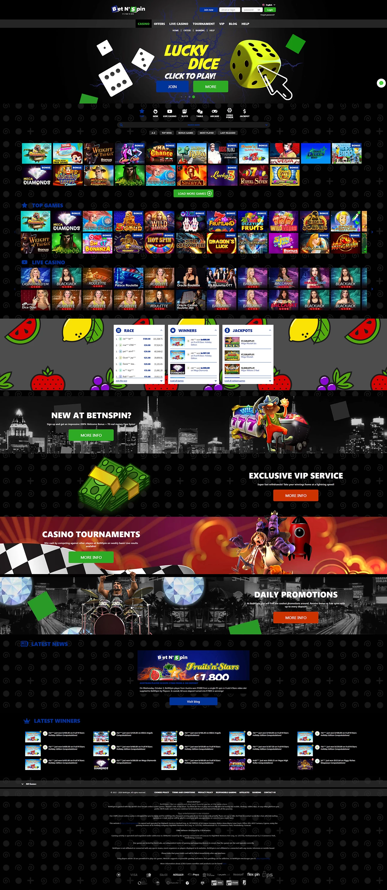 BetNSpin Casino  Casino