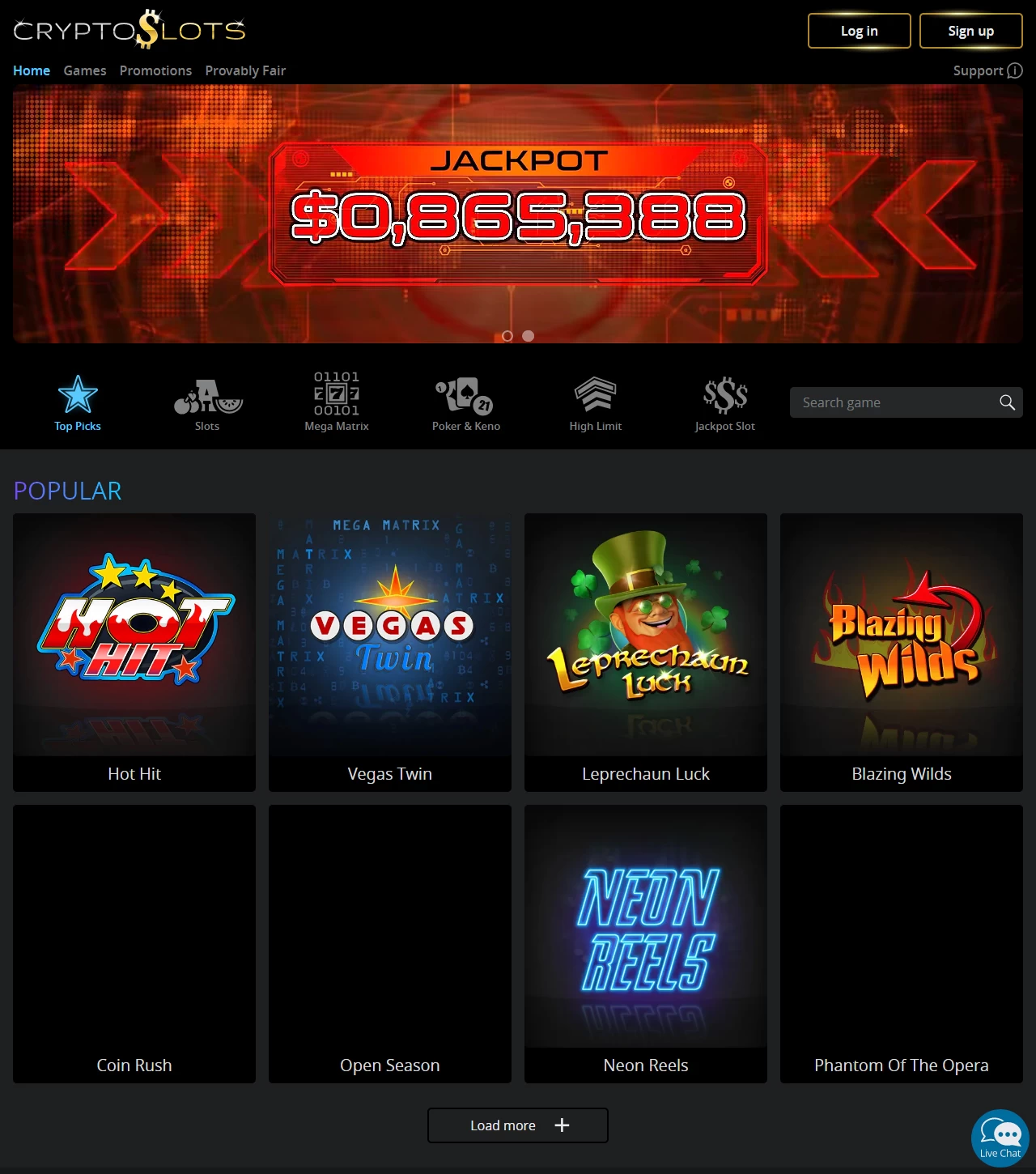 CryptoSlots  Casino  Casino