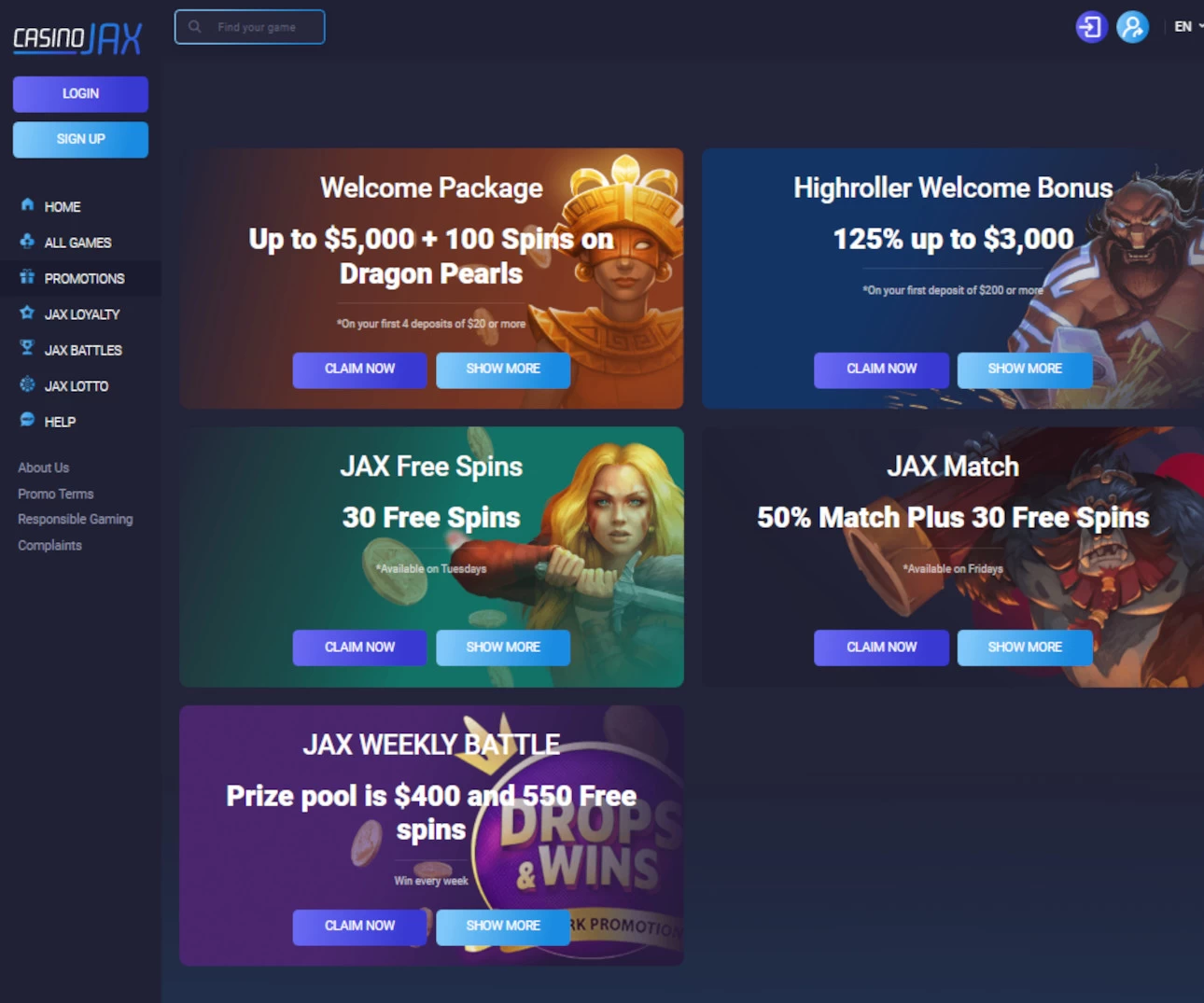 50 Free Spins Casino Jax: Offer Review for Australian Players