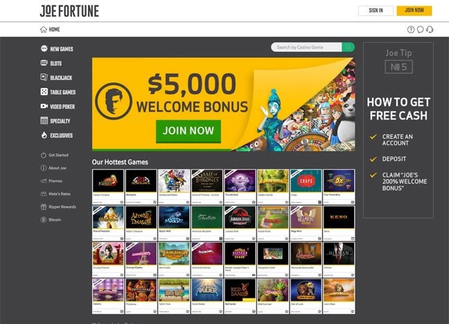 Joe Fortune Casino  Casino