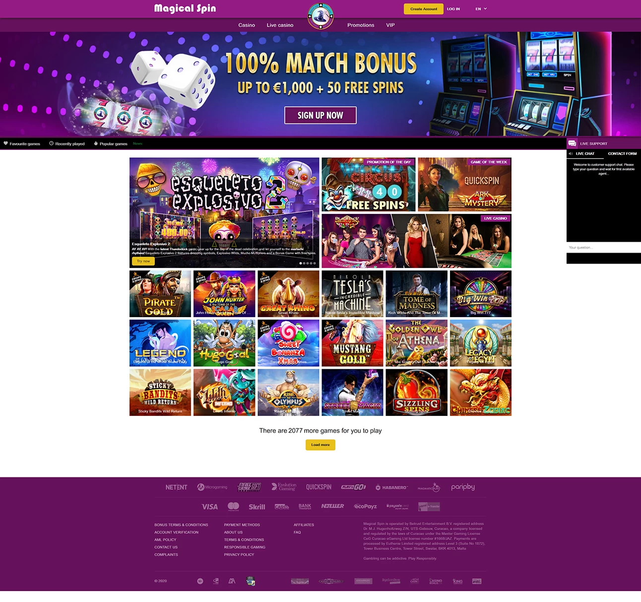 Magical Spin Casino  Casino