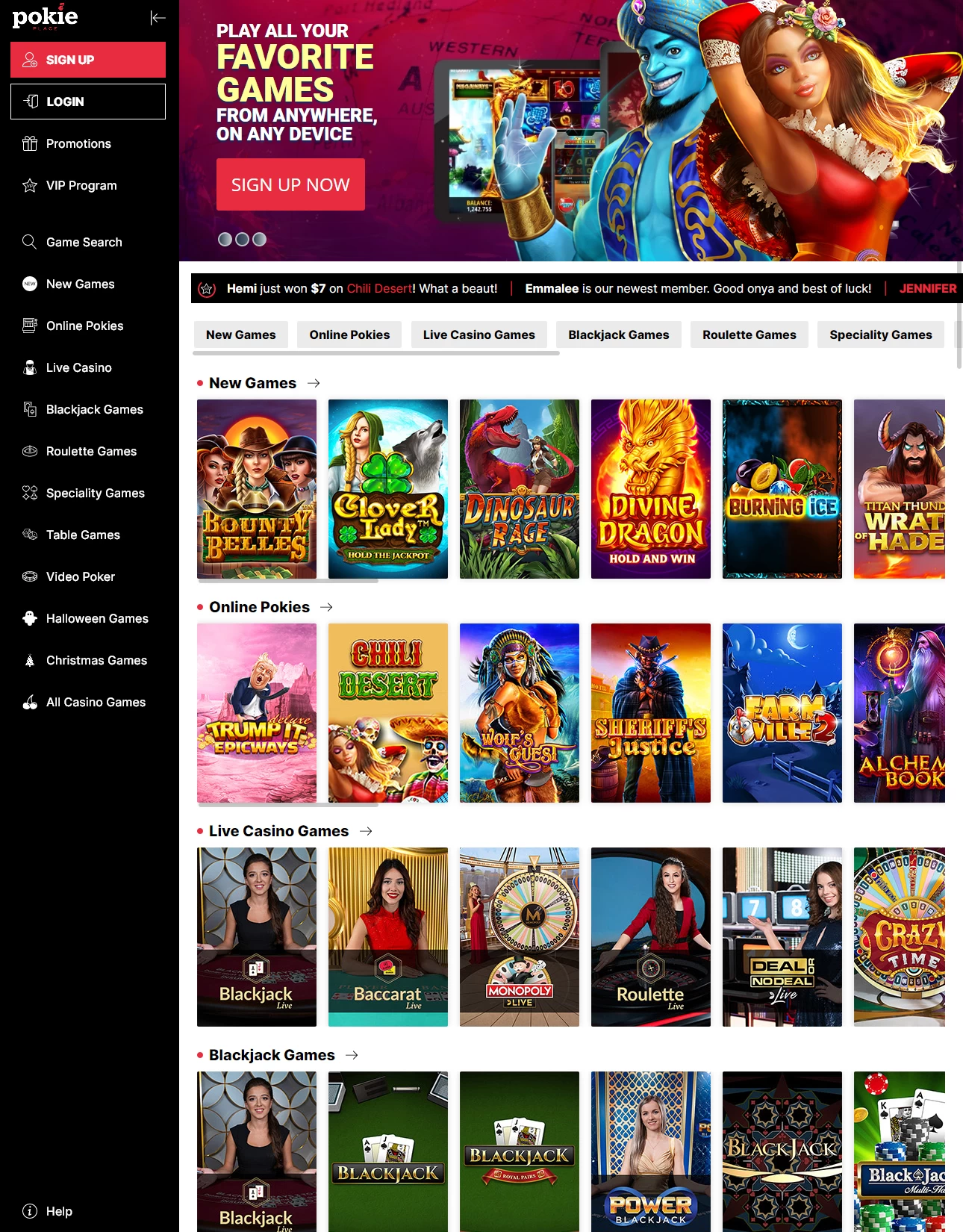 Pokie Place Casino Casino