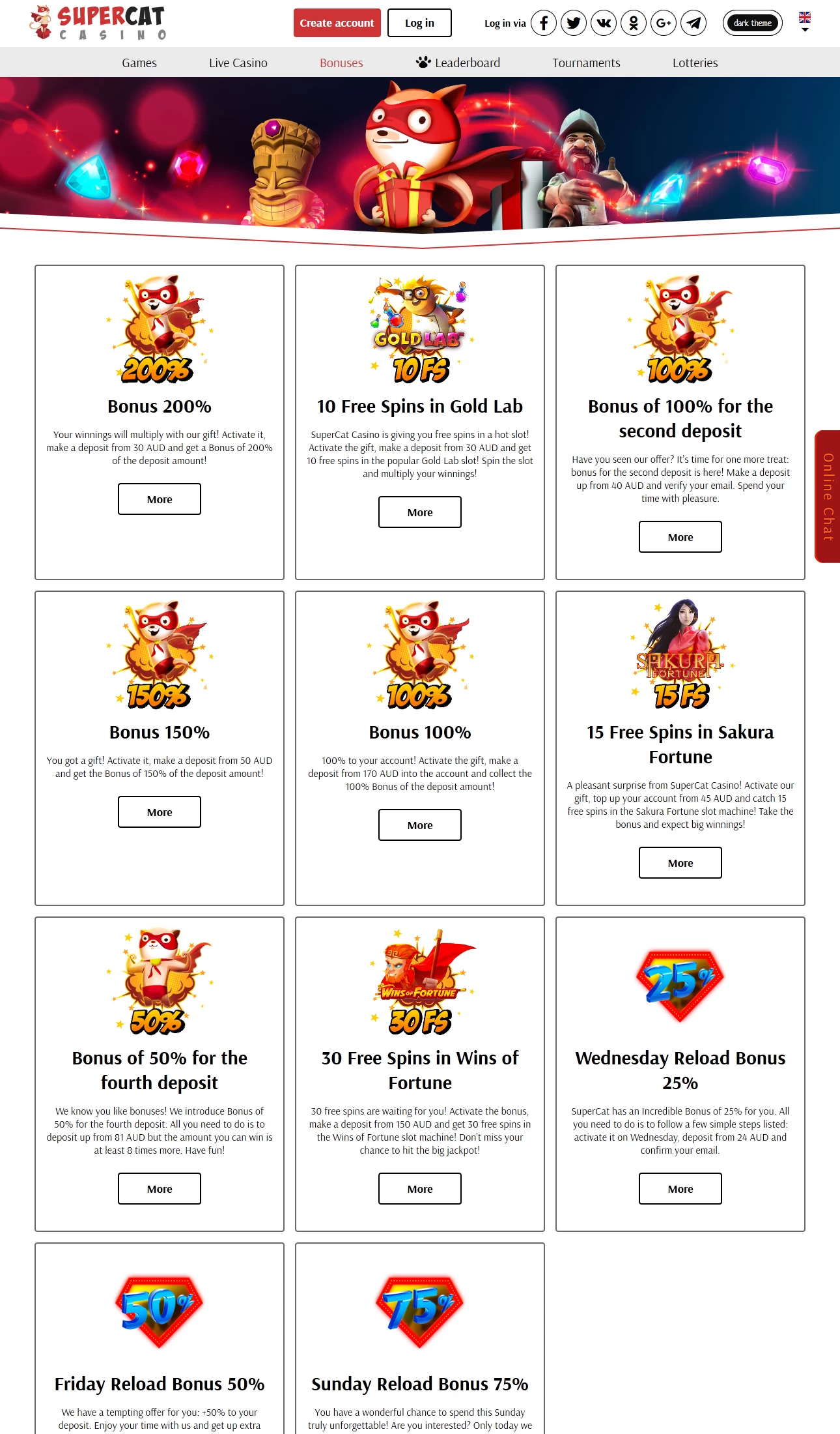 Super Cat Casino  Casino