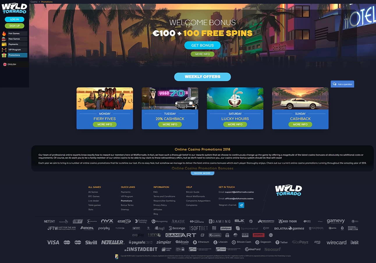 Wild Tornado Casino  Casino