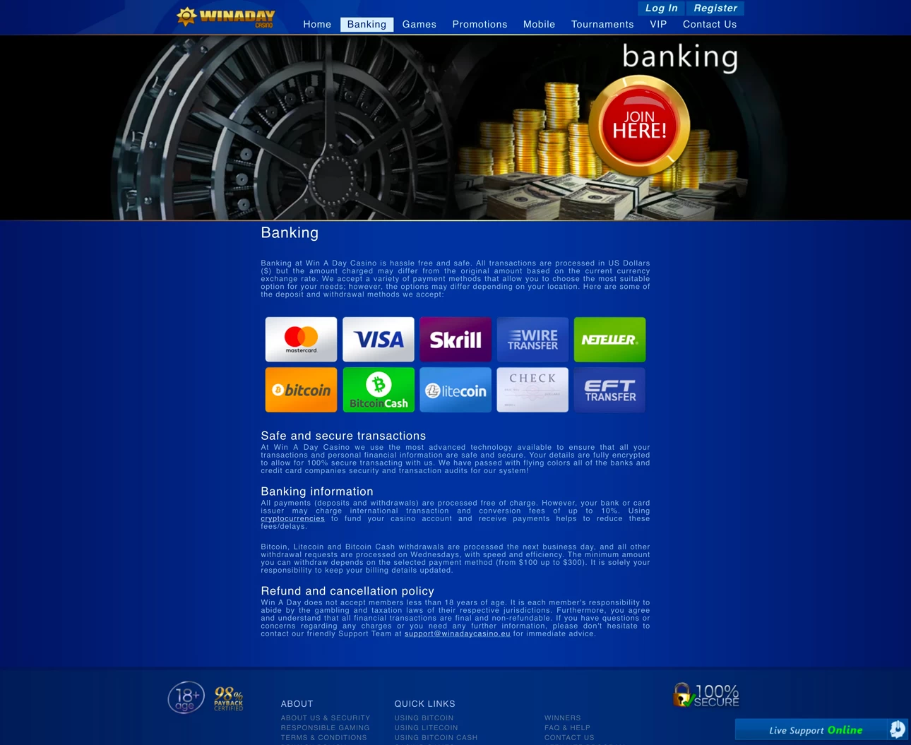 Win A Day Casino  Casino