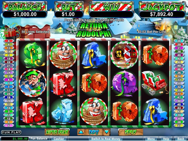 Return of the Rudolph				 Pokie
